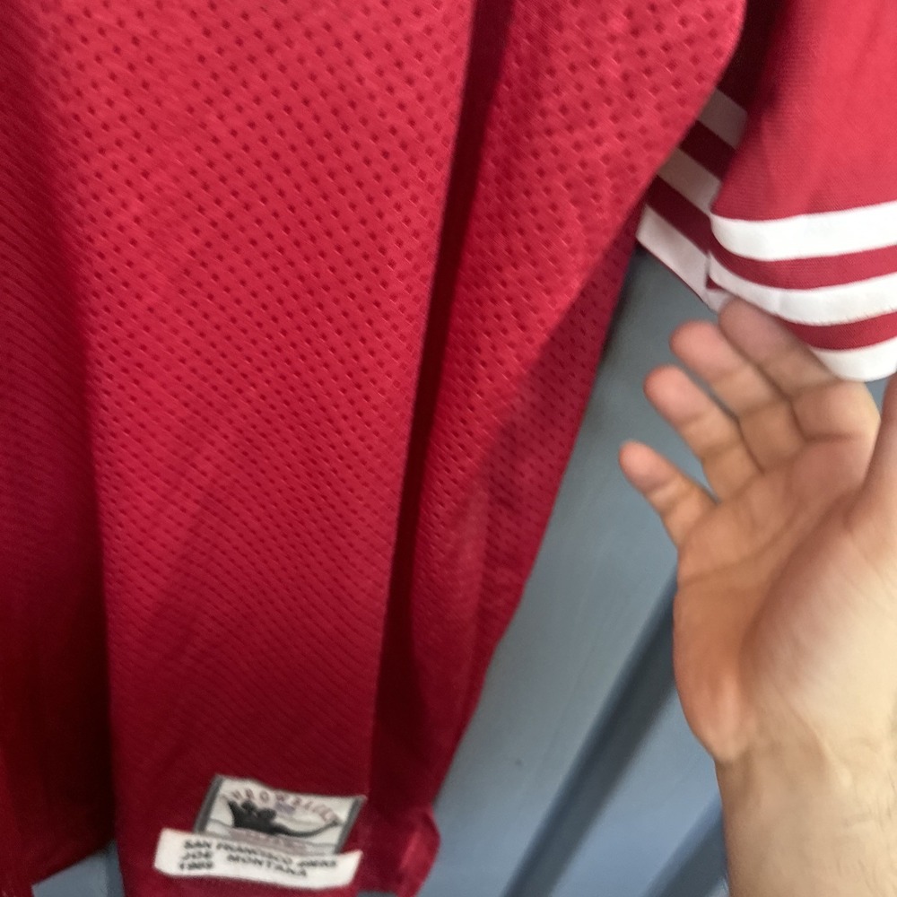 JOE MONTANA MITCHELL AND NESS THROWBACK 1989 STITCHED JERSEY SZ 60 - Picture 5 of 12